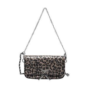 Zadig&Voltaire Women Nano Rock Leopard Effect Crossbody Bag